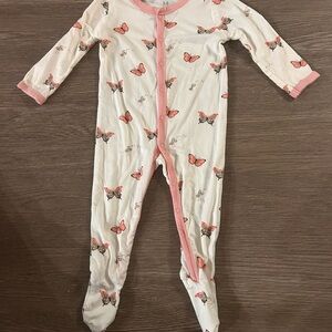 Kyte Baby 3-6M Butterfly Bamboo Footie Pajamas